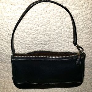 Coach black leather purse